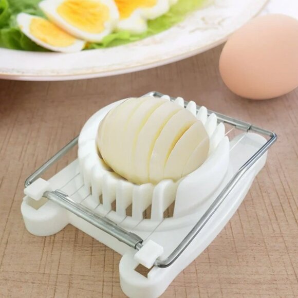 Egg Slicer, Egg Cutter, Egg Slicer for Hard Boiled Eggs, Slicer Kitchen Gadget - Picture 8 of 11